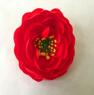 Falsa cabeza de flor real de seda artificial de Rose de té del diámetro el 10cm del tacto