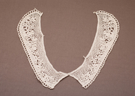 Motivo de Collar de Crochet encaje artesanal algodón blanco 100 Peter Pan para vestidos