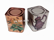 Caja personalizada de la lata del cuadrado del té de Langdon para la humedad del almacenamiento del metal de la infusión de hierbas resistente