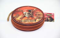 Piratas redondos de la caja del CD de la lata del metal de la cremallera reciclable del Caribe