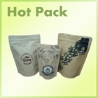 Bolsas de papel de encargo de Kraft de la cremallera de garantía de calidad del café