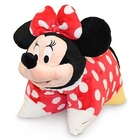 Almohada preciosa roja del niño de Disney Minnie Mouse con la cabeza de Minnie de la felpa
