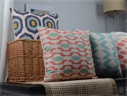 Amortiguadores de lujo coloreados multi modificados para requisitos particulares del sofá, amortiguadores de la almohada del sofá