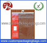 Ropa OPP/bolso plástico de la suspensión de CPP con el pegamento del sello para la ropa