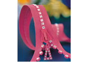5# rosados escogen la cremallera partida del diamante con el extremo cercano para el sujetador, vestido, ropa