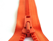 El ABS anaranjado/la aduana polivinílica Zippers #5 para la ropa de deportes/los pantalones coloreados