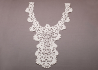 Motivo de Collar de encaje bordado Tous algodón blanco Crochet Top de encaje
