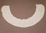 Mujeres 100 Marfil artesanal algodón Peter Pan Crochet Lace Collar para ropa
