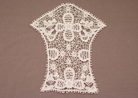 OEM personalizada Marfil Collar de encaje de algodón bordado Tous Crochet para niñas blusa