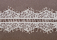 Tejido de guarnecido de encajes blanco OEM ola Crochet algodón pestaña personalizada