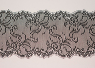Pestaña OEM negro encaje de Nylon tejido guarnecido de prenda &amp; artesanías