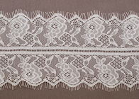 Amplia bordados OEM Crochet blanco de algodón ola pestaña Lace Trim