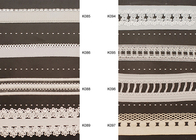 Impresos tejidos de tela sintética con cable elástico Lace cinta prenda banda