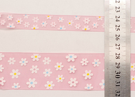 Rosa algodón de ropa impresas cintas, personalizado impreso cinta elástica de satén