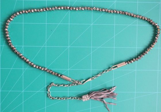 Niquele las gotas de las correas del paño de la cadena el 1cm de la cintura para el oro de las mujeres con el material del metal del ABS