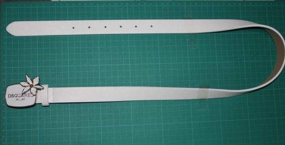 Correas especiales del paño de la hebilla para las mujeres, correa de la PU del blanco de los 3.5cm