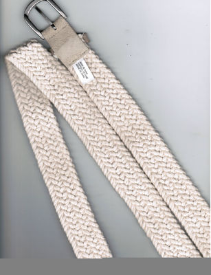Correas de encargo del paño de la moda del trenzado del algodón para las mujeres, correa del blanco de la anchura de 3 - de los 5cm