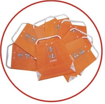 Bolsos de compras plásticos modificados para requisitos particulares de la promoción del bolso de la manija de la ropa