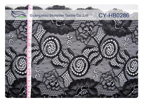 Tela elástico del cordón del telar jacquar del diseño de la comodidad para OEM CY-HB0286 de la ropa interior