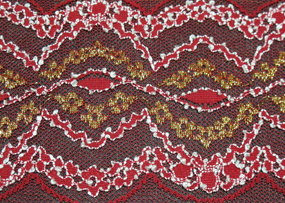 Tela del cordón del ojeteador de la ropa interior elástico, antiestático metálicos y multi coloreados