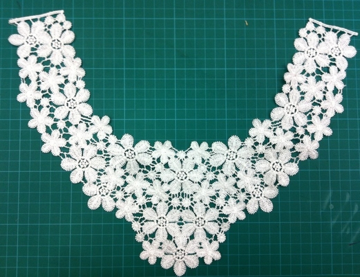 Adorno de la ropa del cuello del algodón para la ropa los 35cm los x 25cm, cuello desmontable del cordón
