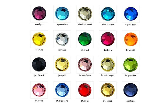 Gemas cristalinas del clavo del libro de recuerdos de Flatback de los accesorios de la ropa del diamante artificial de Bling