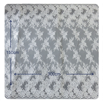Ajuste elástico del cordón de la pestaña de nylon blanca hermosa/ajuste decorativo del cordón