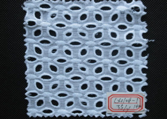 Ajuste bordado del cordón del ojeteador para el vestido de boda, Eco estirable CY-CX0104-1 amistoso