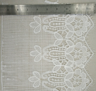 Ordeñe el ajuste decorativo del cordón de la tela polivinílica del cordón para la ropa de Fashional