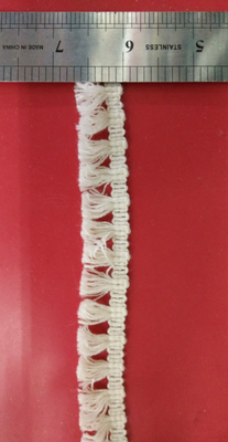Ajuste decorativo del cordón de la franja corta escasa, ajuste del cordón del vintage