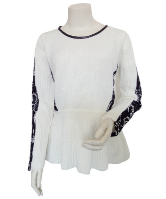 Ate la ropa artesonada del desgaste de los suéteres del jersey de las señoras del ajuste del cuello de la PU o modificado para requisitos particulares
