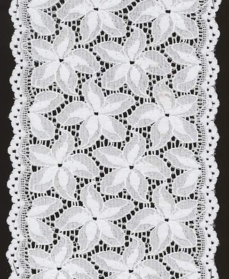 Estampado de plores decorativo blanco del ajuste del cordón en diversos tamaño y estampado de plores
