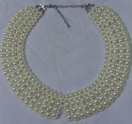 Cuello redondo hecho a mano de la gota de la perla, estilo dulce con la cadena y clips de la langosta