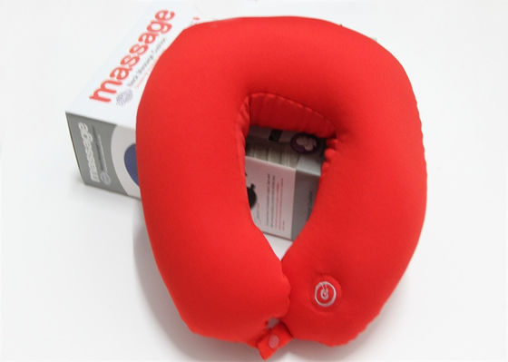 Relaje la almohada eléctrica del masaje de la forma de las gotas U de la espuma, almohada del cuello del viaje