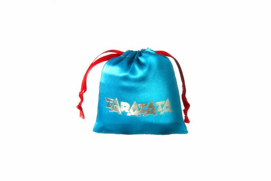 Embalaje azul del regalo de la bolsa del lazo de la joyería, humedad el 13*16cm de la prueba