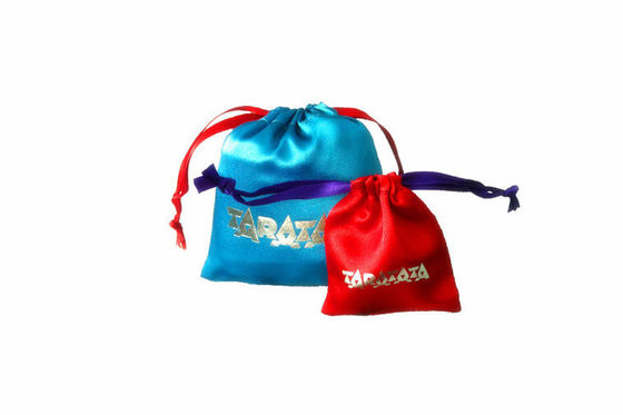 Embalaje azul del regalo de la bolsa del lazo de la joyería, humedad el 13*16cm de la prueba