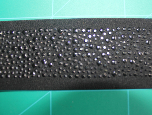 nilón elástico negro y Spandex de las correas de los 5cm con el diamante artificial