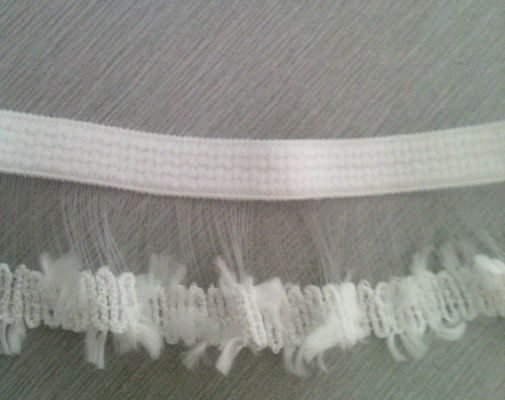 Correas elásticos tejidas blancas