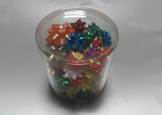 Oro, rojo, mini cinta azul del arco del regalo de la estrella con el polipropileno para la decoración del regalo