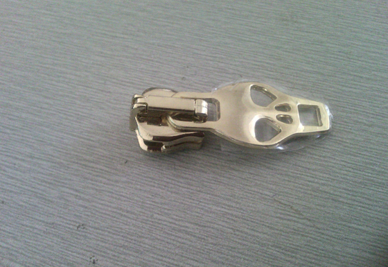 Tirador de cremallera del oro del modelo del cráneo del reemplazo, reparación del tirador de cremallera de la aleación