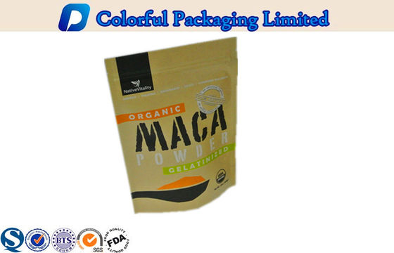 Negros mates modificada para requisitos particulares del cierre en la parte superior se levantan la bolsa para el té/la fruta seca