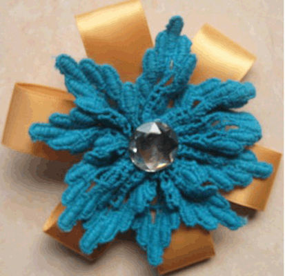 Ramillete de la flor artificial del cordón del algodón