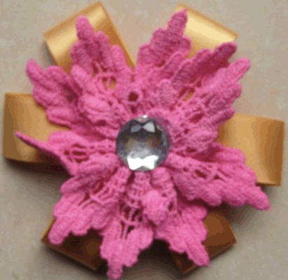 Ramillete de la flor artificial del cordón del algodón