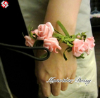 ramillete color de rosa de la muñeca de la flor de la decoración de la boda de la flor del material artificial de la espuma