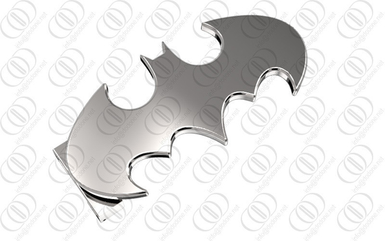 Brillante de plata del espejo de la hebilla del cinturón de Batman del acero inoxidable pulido
