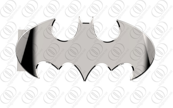 Brillante de plata del espejo de la hebilla del cinturón de Batman del acero inoxidable pulido