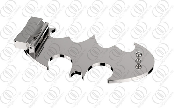 Brillante de plata del espejo de la hebilla del cinturón de Batman del acero inoxidable pulido
