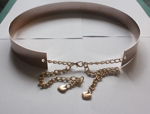 correas del paño de los 5cm para las mujeres, espejo metálico plateado de metal de la moda con la correa de cintura de cadena