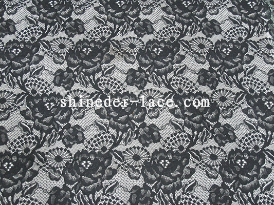 modelo floral/especial de la tela de nylon del cordón de la anchura del 150cm de la hoja para la ropa SYD-0170 de las mujeres
