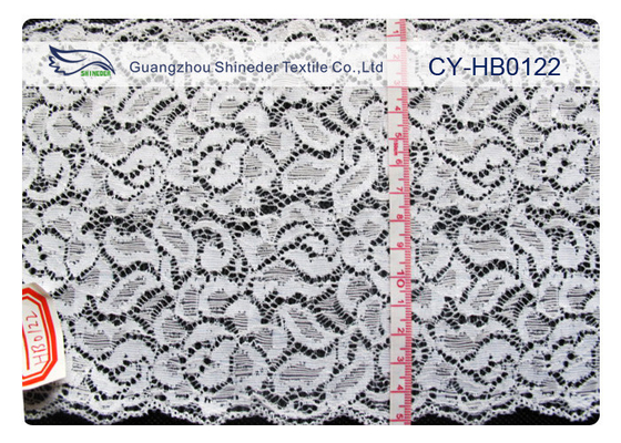 Tela de nylon soluble en agua, anchura CY-HB0122 del cordón del algodón de la moda del 15cm